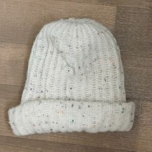 Aerie Confetti Ribbed Acrylic Blend Beanie Hat One Size
